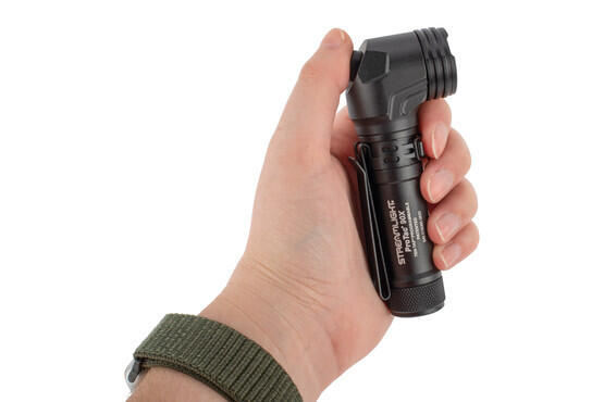 ProTac 90X USB Rechargeable Tactical Light from Streamlight has a multi-function push button on the back of the head
